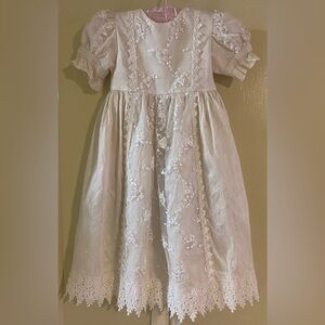 Vintage baptism outfit silk